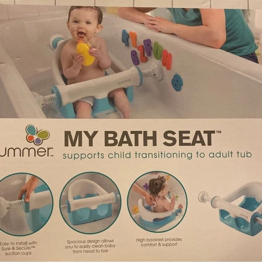 Summer My Bath Seat - Blue Baby Tub Support